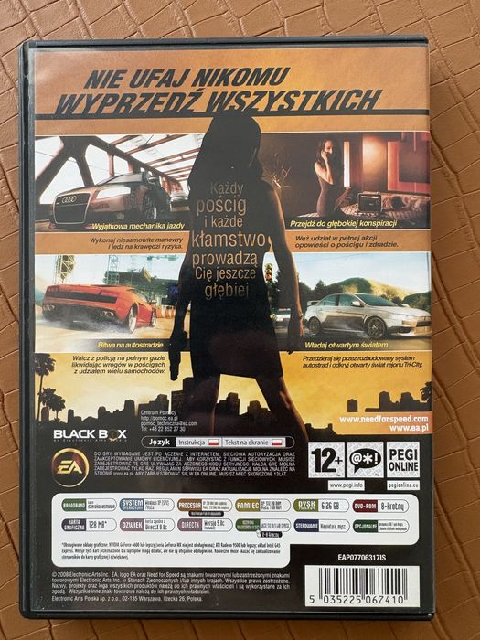Need for Speed Undercover Pc dvd PL bdb stan