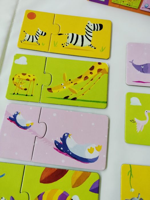 Puzzle Djeco + puzzle encaixe animais +18M64284790927490123