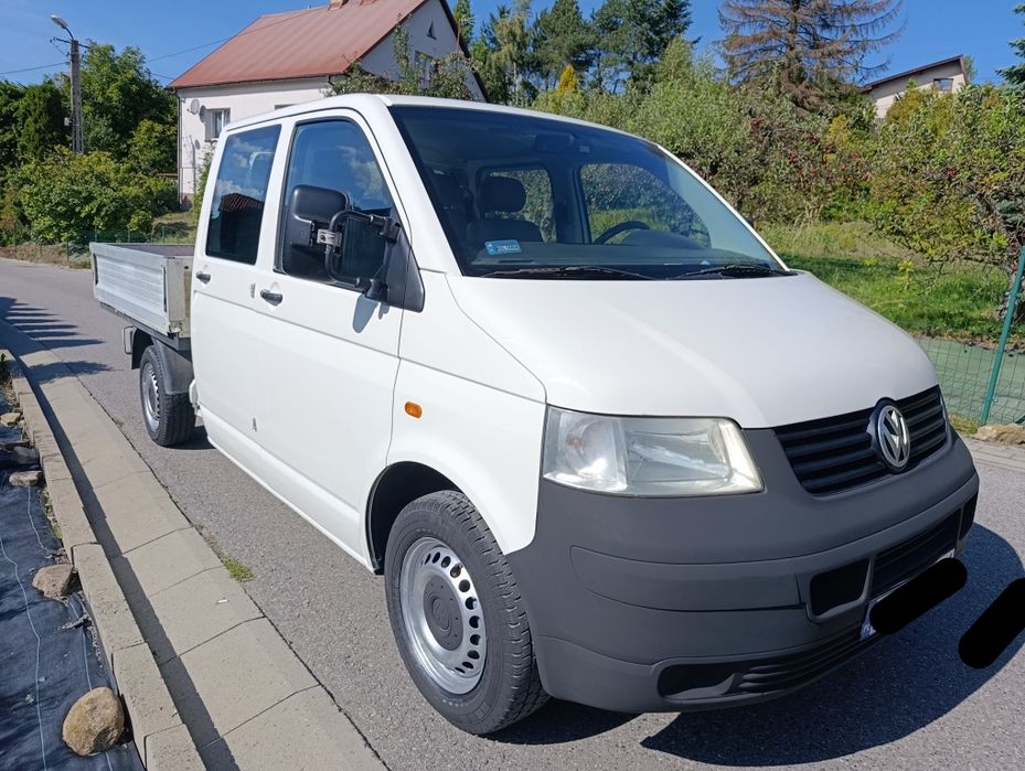 Volkswagen Transporter T5 1.9 TDI 105 KM Doka 6 osób 2006 rok
