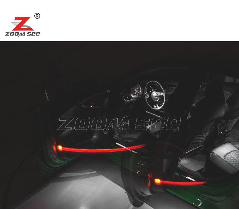 KIT COMPLETO DE 18 LÂMPADAS LED INTERIOR AUDI A7 S7 RS7 C7 QUATTRO 2011-2017