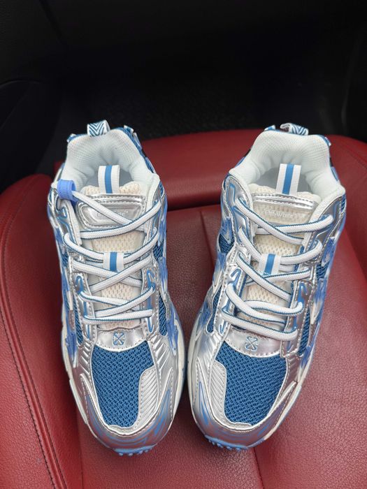 (БЕЗ ПЕРЕДОПЛАТИ) Off White Be Right Back Blue офф вайт бі райт бек