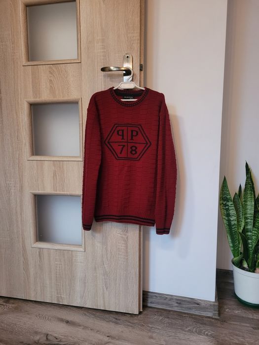 Philipp plein sweterek bordowy