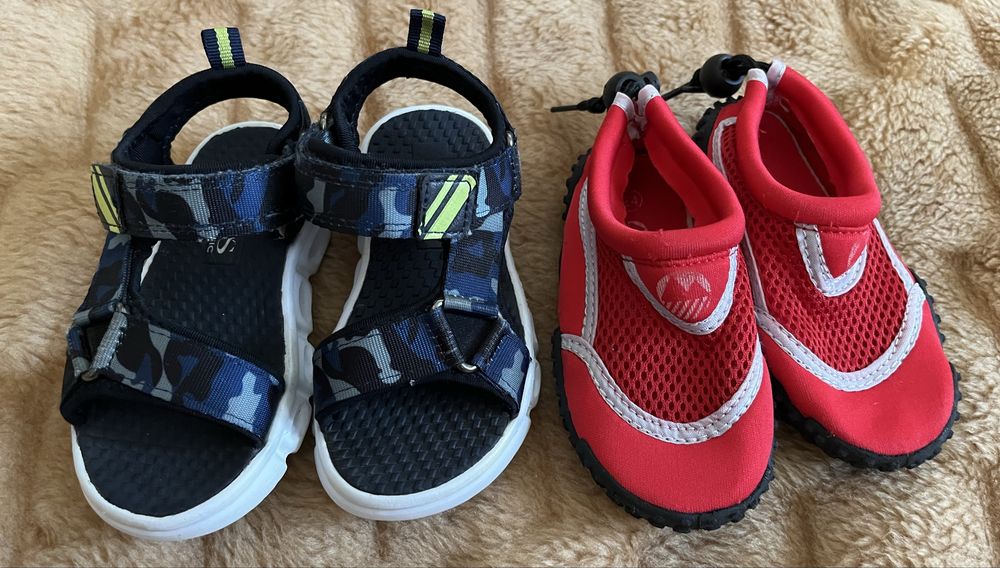 Sandalki VRS diody led i buty do wody 24 wkladki ok 15 cm.