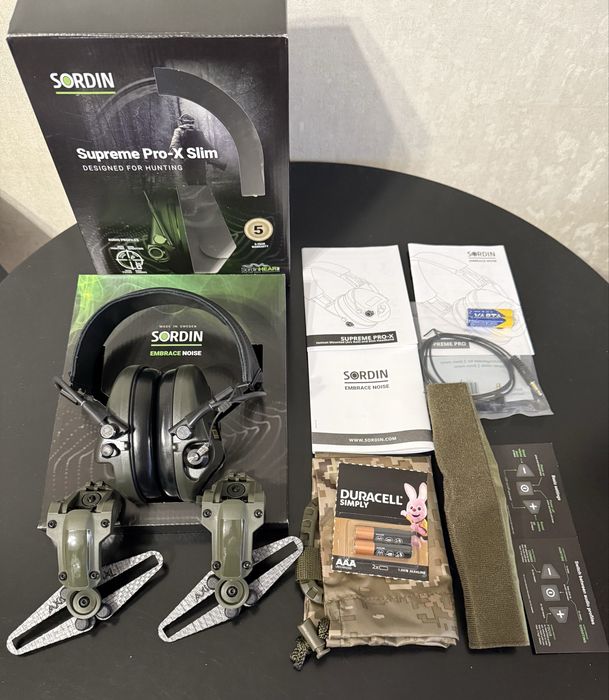 Навушники Sordin Supreme Pro-X Camo Green + кріплення Tеgris