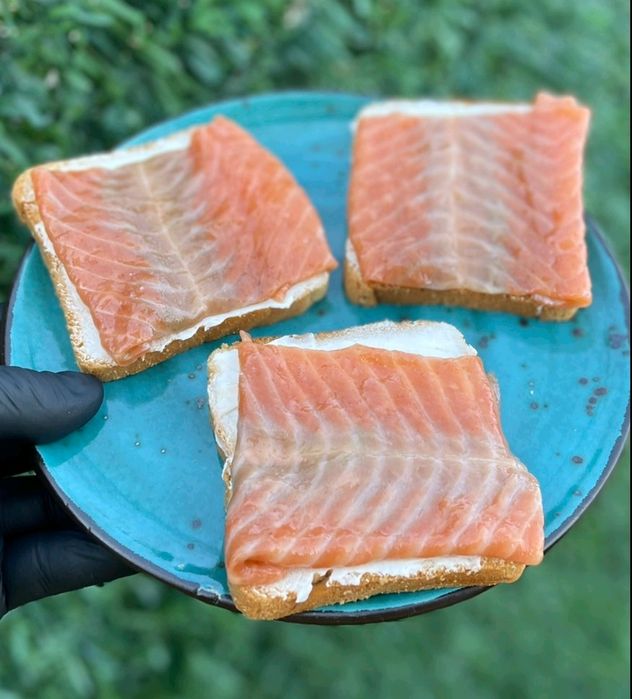 Лосось, сёмга, сьомга, тонкий филейный срез