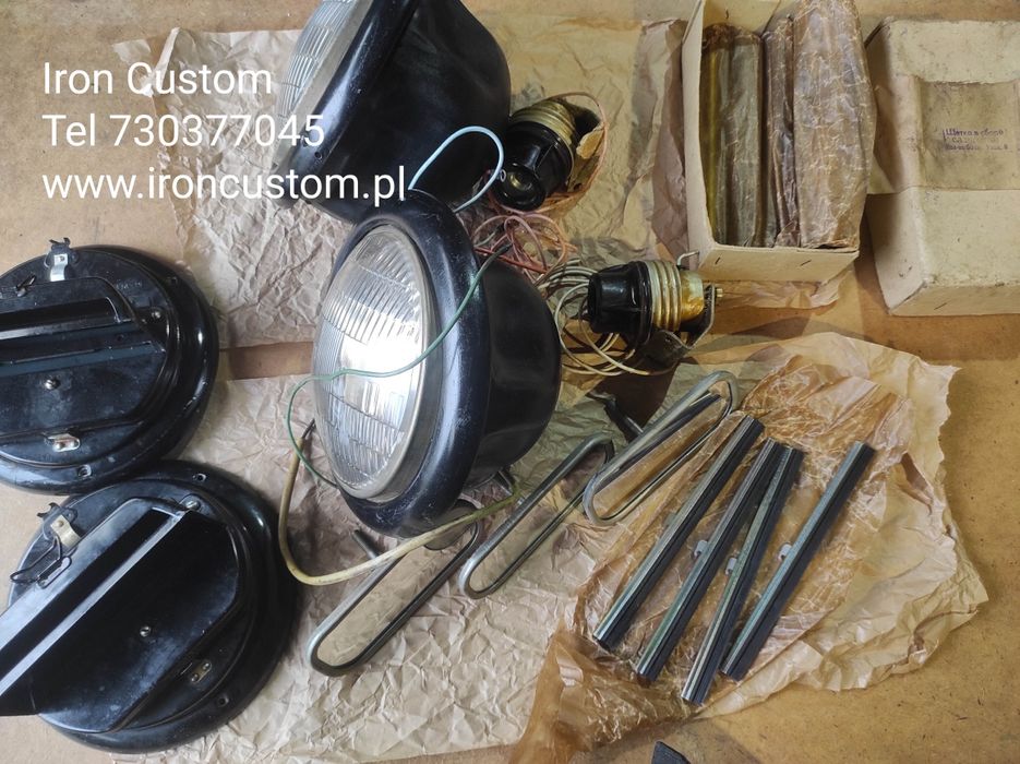 Części GAZ 69 Uaz lusterko lampa Warszawa wycieraczka  Wołga Pabieda