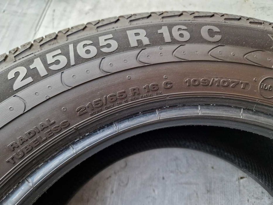 2szt CONTINENTAL VANCO2  215/60/16C 109/107T 9mm Opony Dostawcze Lato