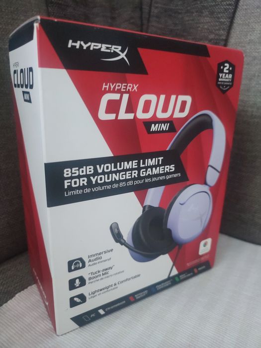 HyperX Cloud Mini przewodowy zestaw słuchawkowy do gier dla dzieci