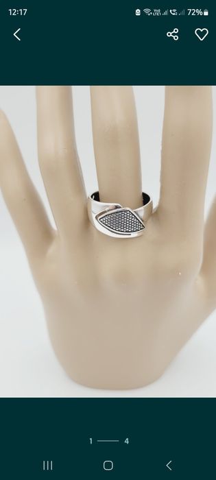 Srebrny pierścionek pr 925 oksydowane nowe