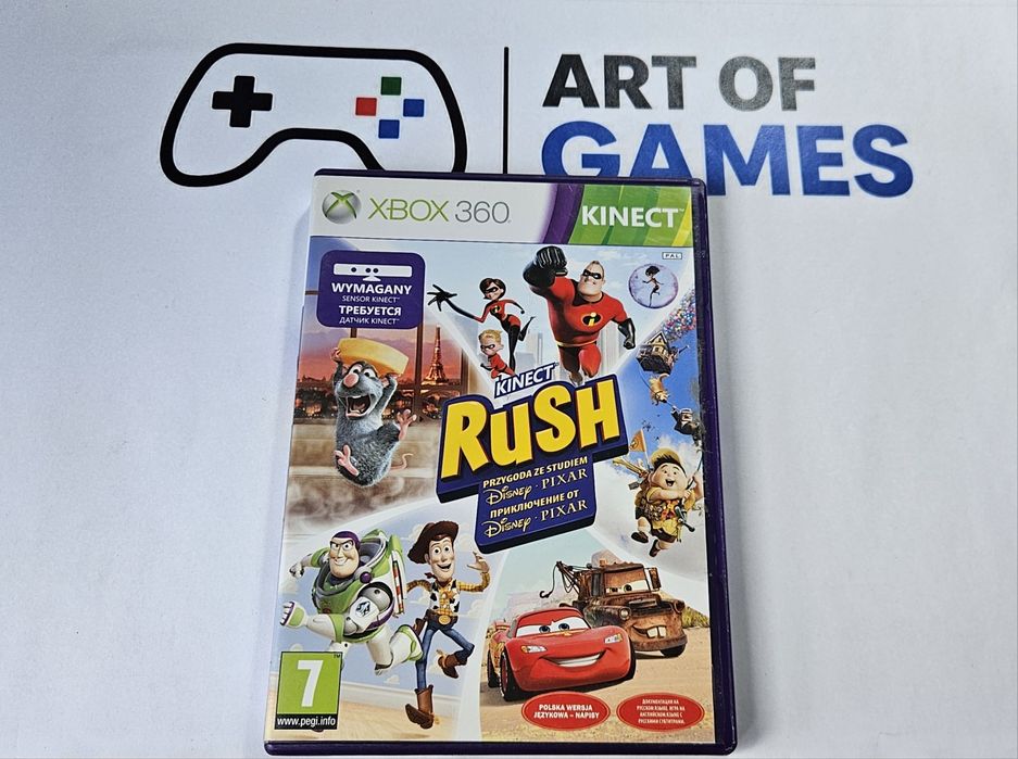 Disney Pixar Kinect Rush PL Xbox 360 Przygoda ze Studiem Pixar