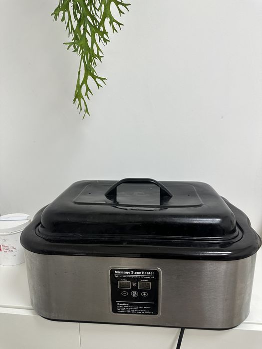 Panela para aquecimento de pedras de massagem