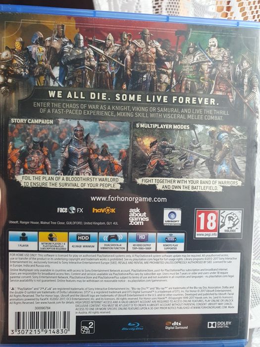 For honor ps 4 gra na konsole