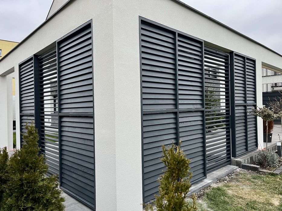 Żaluzje tarasowe drewniane | Producent | Montaż | Na wymiar