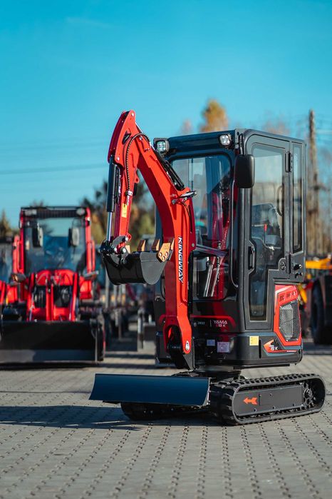 NOWA Minikoparka Koparka KUBOTA S15K Rozsuwane GĄS Ramię SKR 3 Łyżki