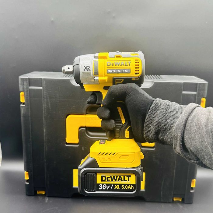 Акумуляторний набір інструментів DeWalt 3в1 48V: перфоратор, шурупокрут, болгарка 125 мм, 2 АКБ 6.0Ah, кейс
