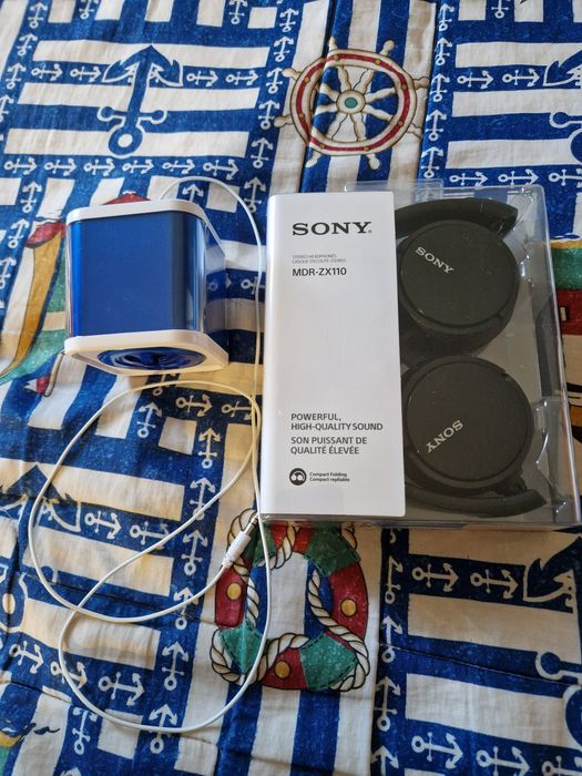 Coluna e Headphone