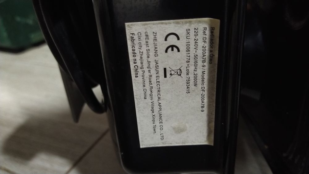 Radiador de aquecimento a óleo