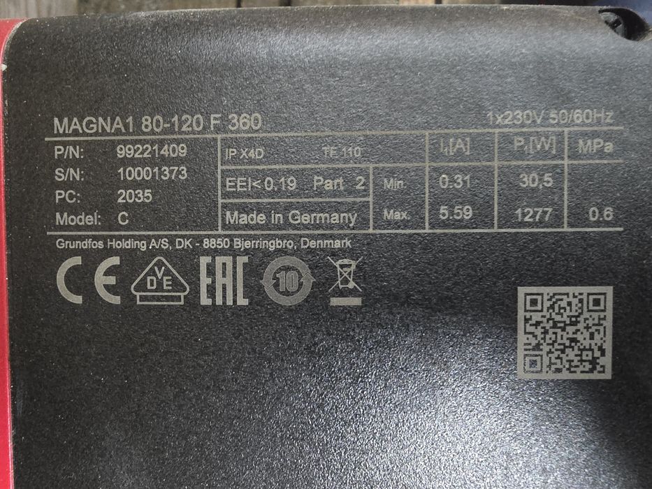 Bomba circuladora Grundfos Magna1