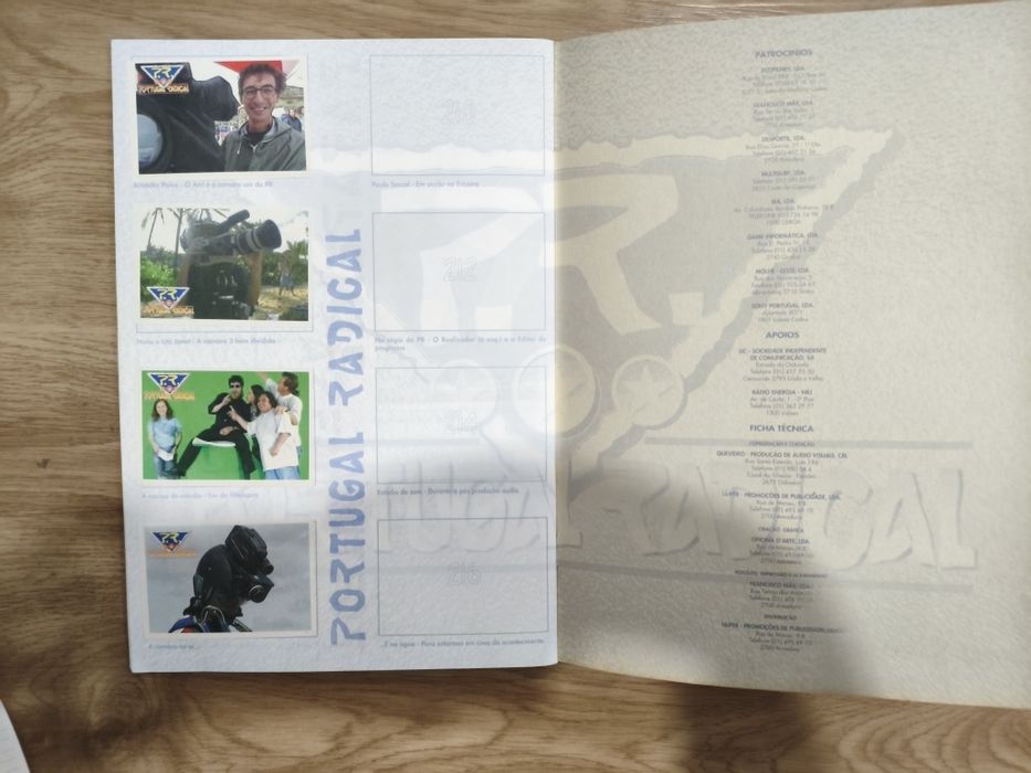Caderneta de cromos Portugal Radical