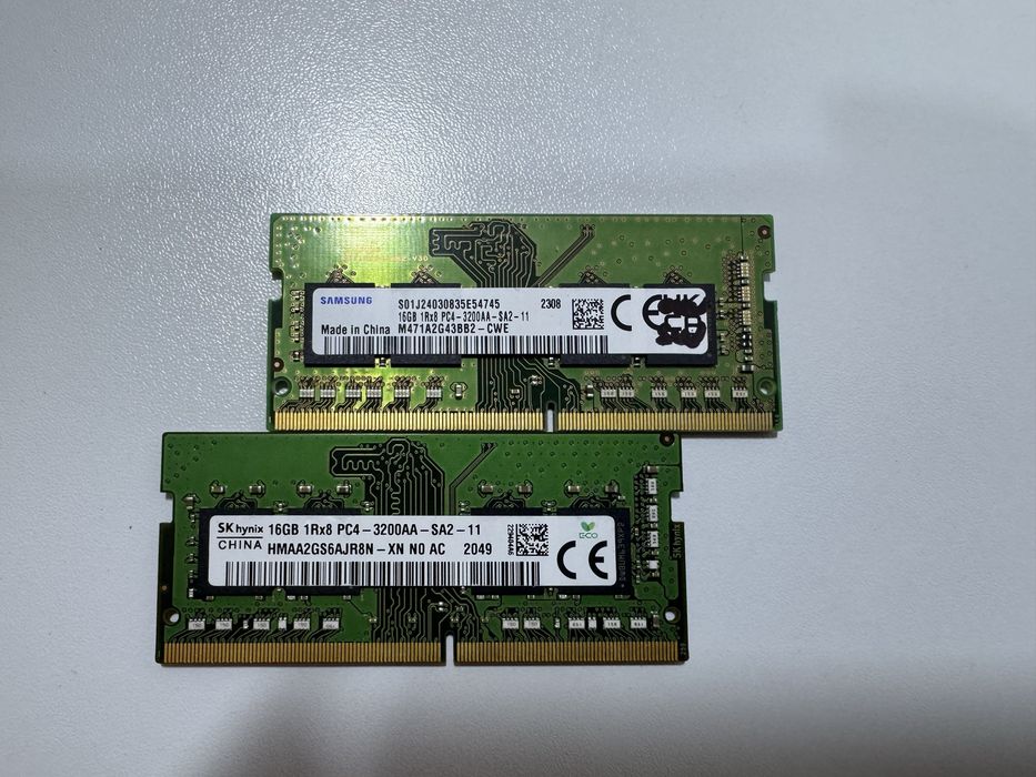 Оперативна пам'ять 16GB DDR4 2400/2666/3200MHz Sodimm
