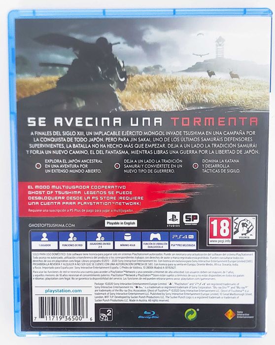 Ghost of Tsushima - PS4 - Jogo - Envio