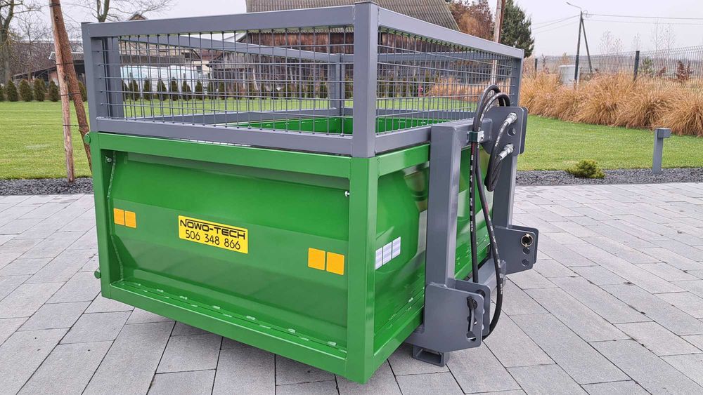skrzynia transportowa na tył ciągnika tylny TUZ kiper hydrauliczny