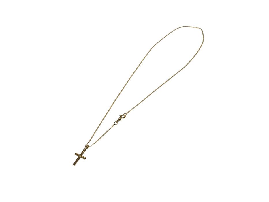 Cudny Złoty Łańcuszek Z Małym Krzyżykiem 1,66 G 585 R.46