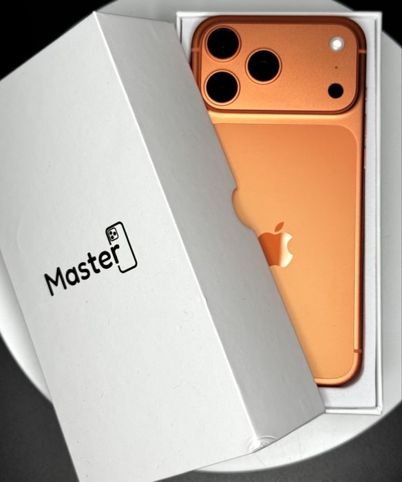 Apple iphone 17 PRO MAX 256gb orange normal sim jak nowy 100% bat