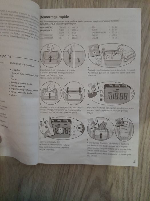 Máquina para fazer pão ou bolos