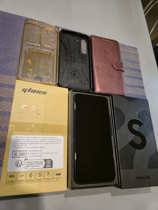 samsung galaxy s22 8gb/128gb czarny+dodatki