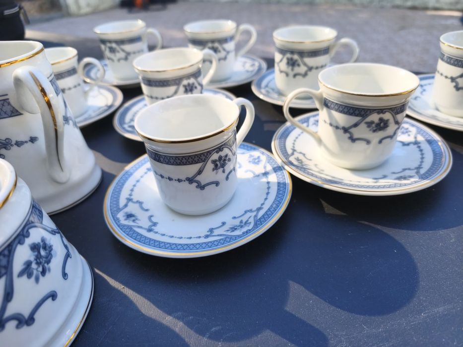 Conjunto de café de porcelana
