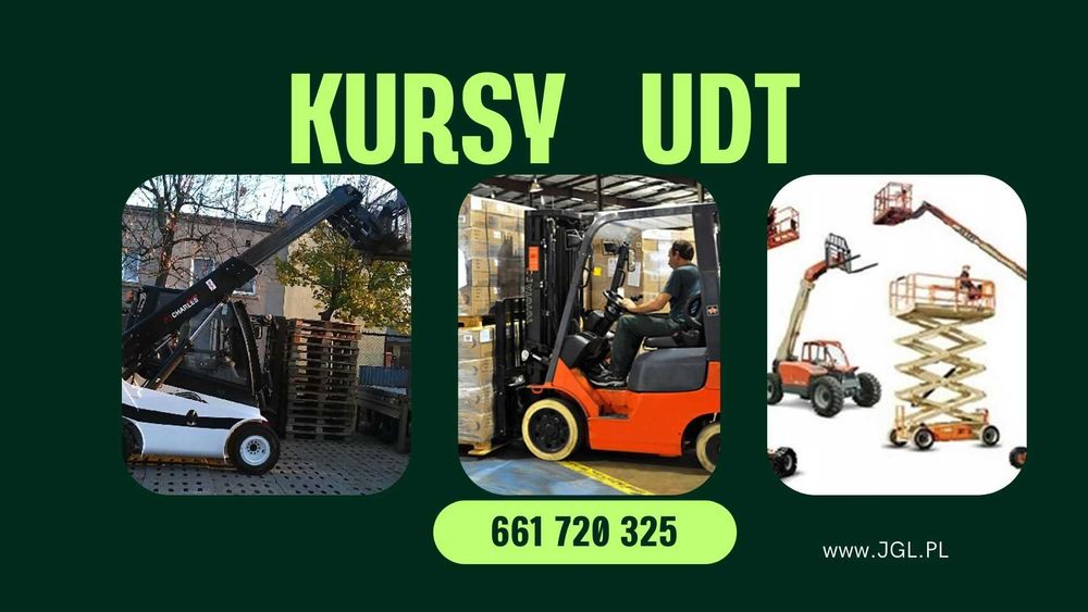 kurs na wózki widłowe, tylko 594 PLN + UDT i masz uprawnienia !