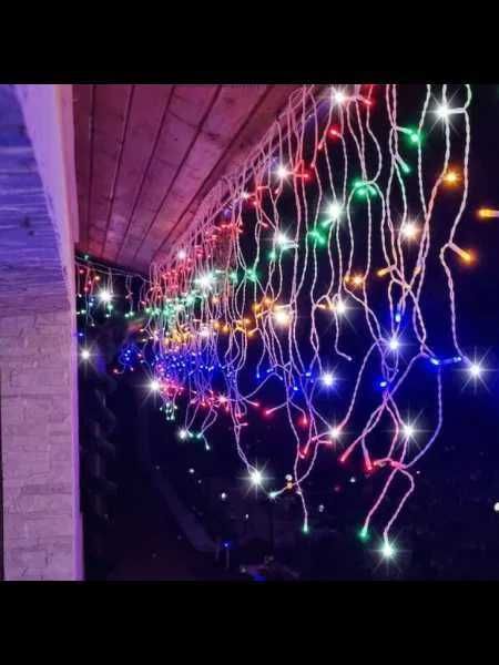 LAMPKI SOPLE 300LED z flashem MULTICOLOR wewnętrzne zewnętrzne 14m