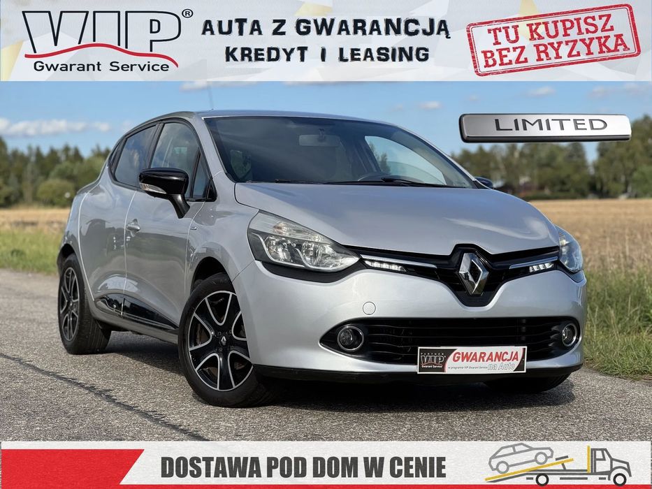Renault Clio LIMITED navi alufelgi / PISEMNA GWARANCJA w cenie / Transport / KREDYT