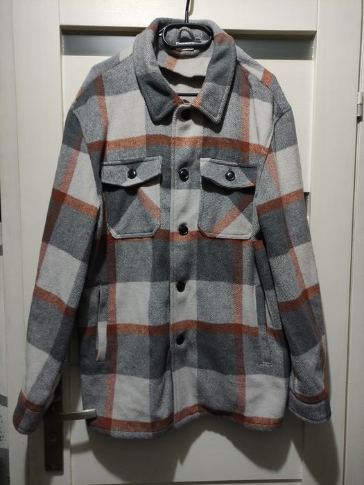 Męska koszula kurtka flanelowa XL