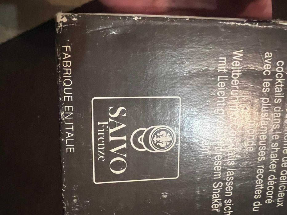 Шейкер для коктейлей  стеклянный с рецептами.Новый.Италия