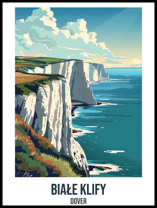 Plakat 60x80cm Białe Klify