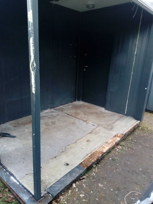 Kontener pawilon 2,3x3,3m  Rama SPAWANA z profili stalowych
