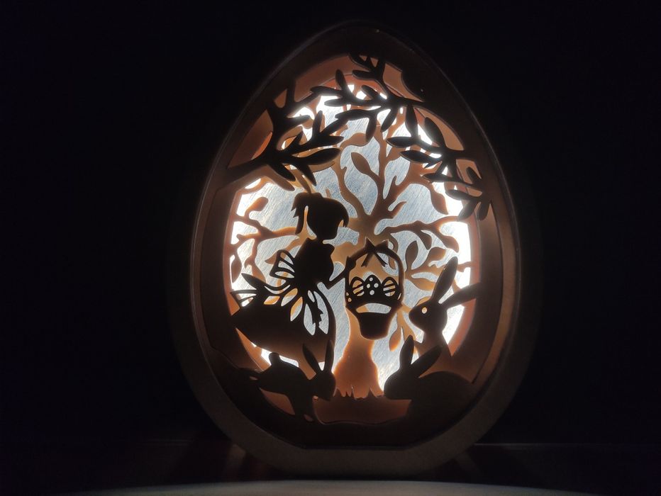 Lampka nocna ozdoba na Wielkanoc jajko Lampka LED Tuya