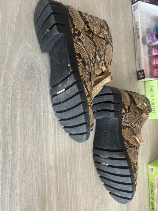 Botas imitar pele cobra