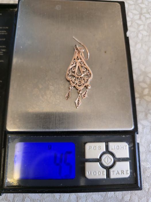 Сережки вишукані філігранні підвіски золото 583