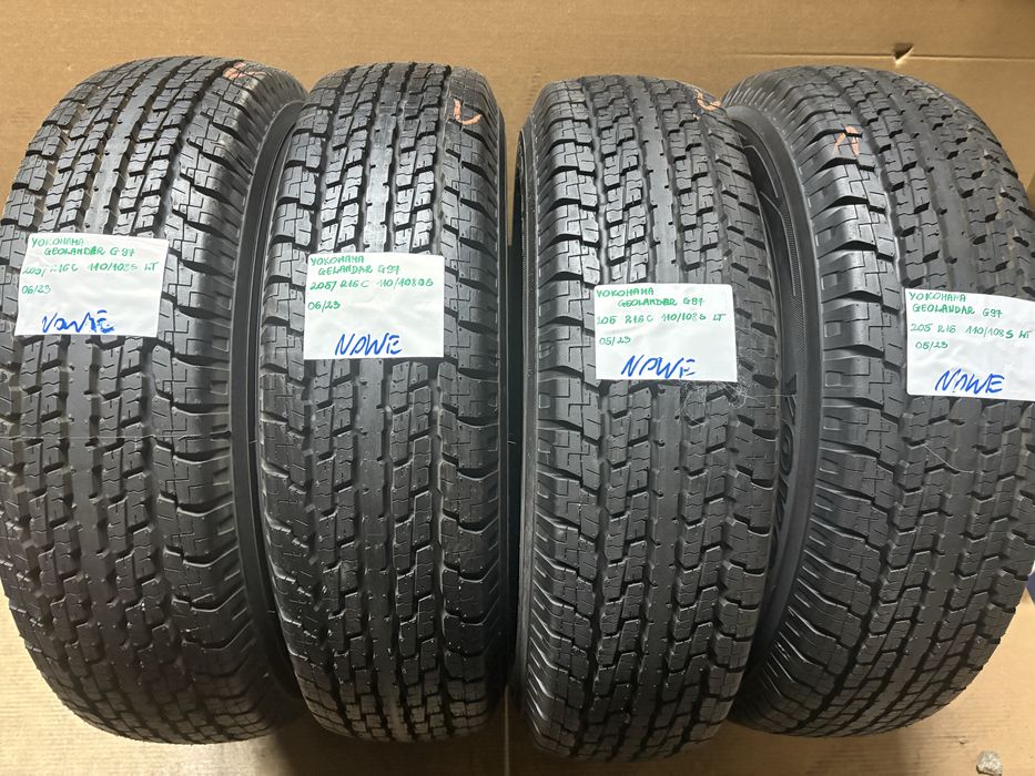 4x 205R16C 205/80R16C 110/108S 8pr Yokohama Geolandar AT G97 LT opony letnie NOWE