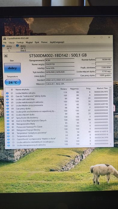 10 sztuk dysków 500GB