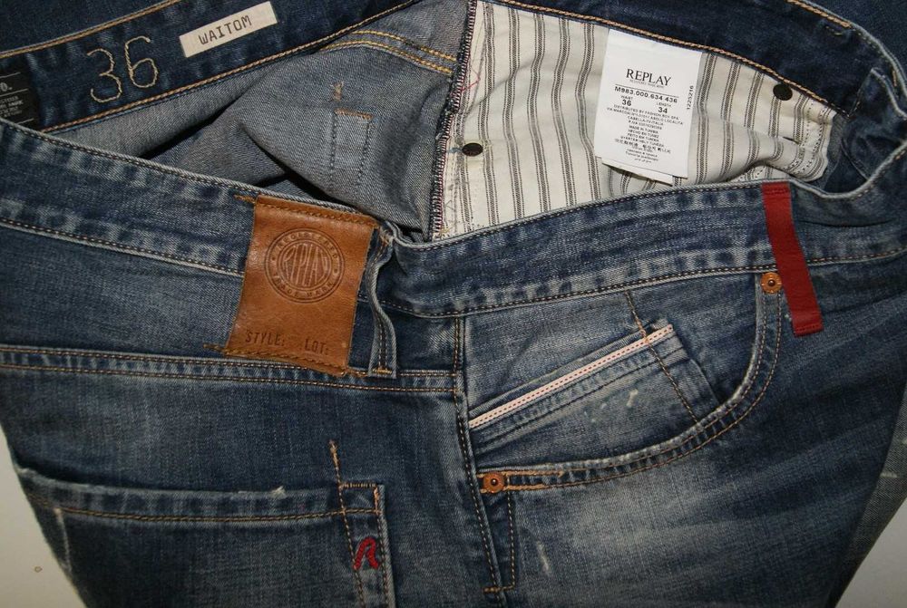 REPLAY WAITOM W36 L34 PAS 98 jeansy męskie proste