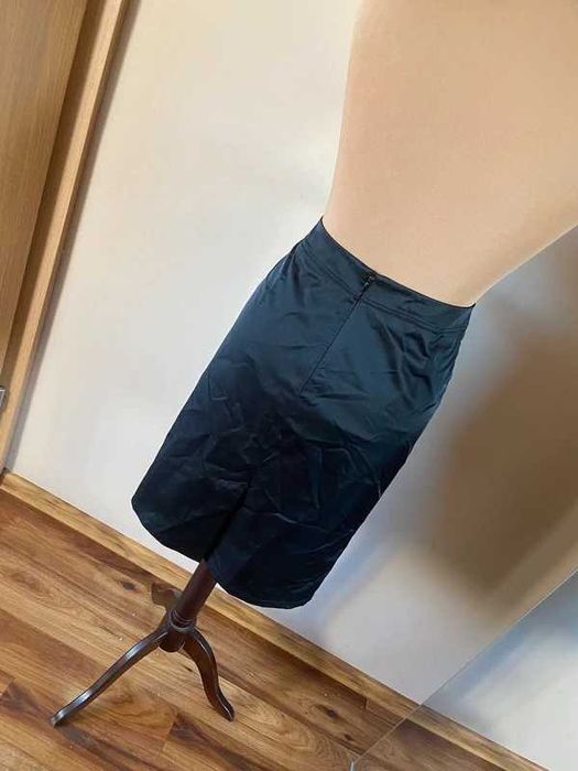 Solar sliska jak satyna m s 38 spodnica olowkowa basic czarna midi