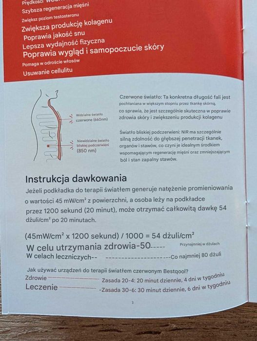 Mata do terapii światłem czerwonym