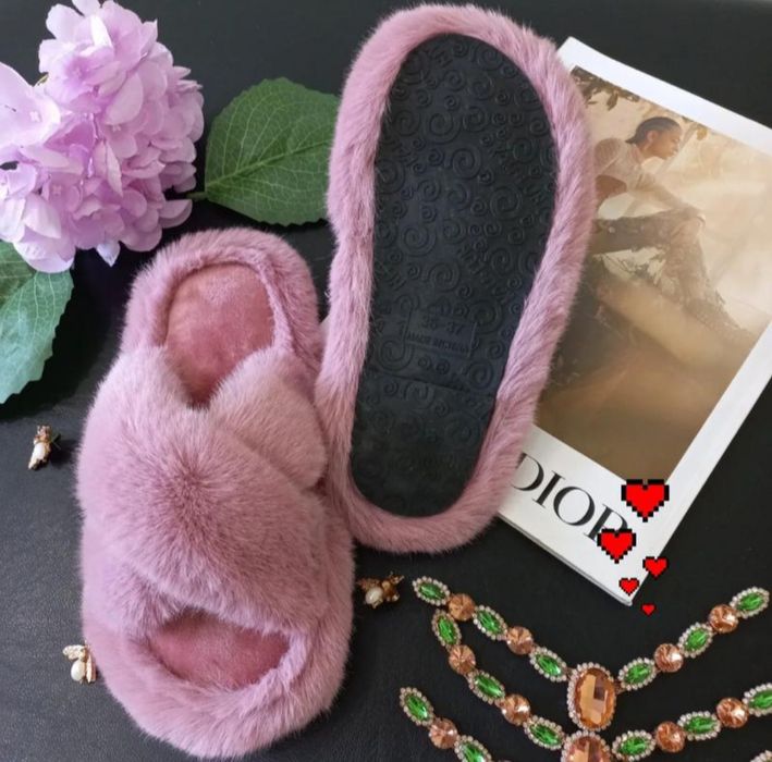 Пухнасті тапочки 36/37.38/39.40/41