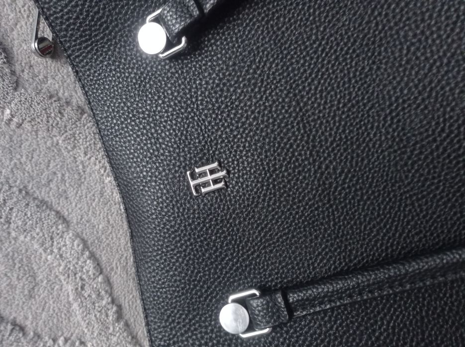 Torebka Tommy Hilfiger czarna duża oryginalna shopper