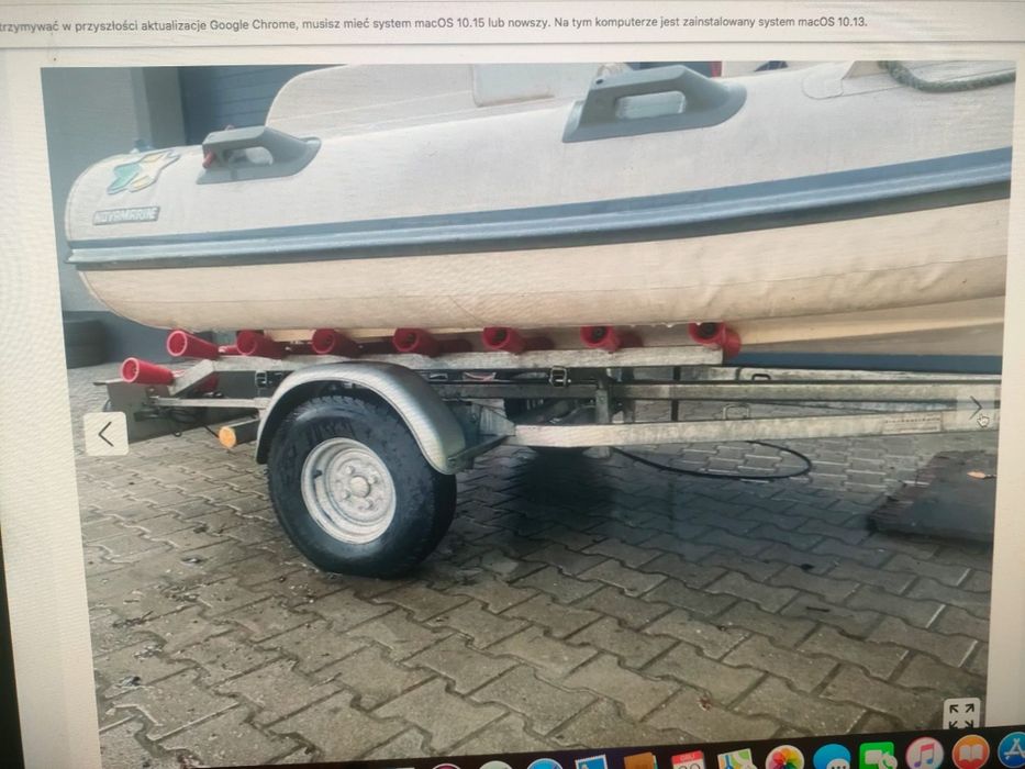 Rib ponton przyczepka komplet