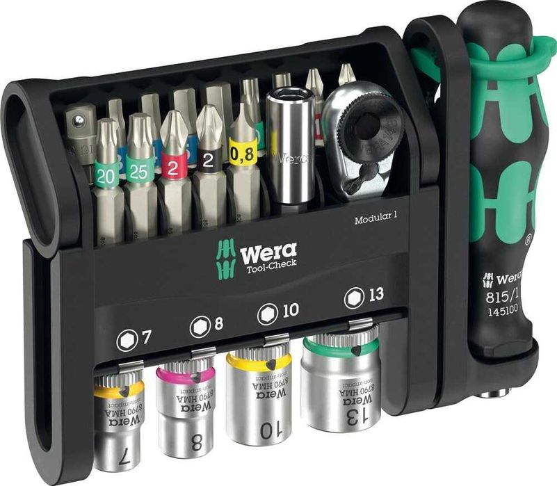 Набір з тріскачкою Zyklop Mini 4 WERA Tool-Check Modular 1